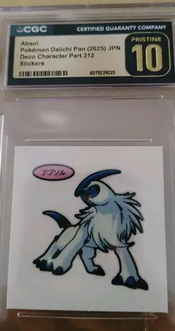 Absol Daiichi Pan Deco Chara Seal Sticker Graded CGC 10 PRISTINE Pokemon 2025 - Image 2