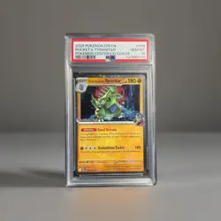PSA 10 DESTINED RIVALS POKEMON CENTER STAMPED PROMO TEAM ROCKET'S TYRANITAR 096 - Image 4
