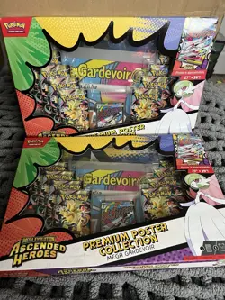 Pokemon Ascended Heroes Premium Poster Collection Gardevoir LOT OF 2 - Image 1