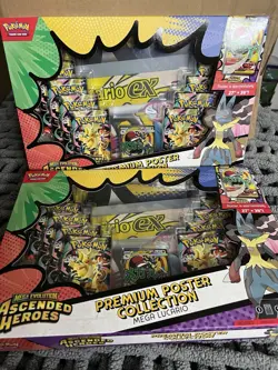 Pokemon Ascended Heroes Premium Poster Collection Lucario LOT OF 2 - Image 1