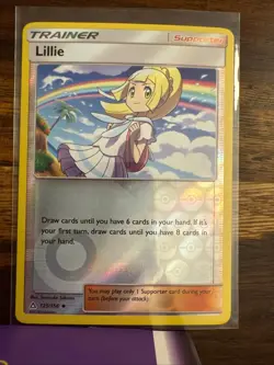 Lillie 125/156 Uncommon Ultra Prism Pokemon Reverse Holo Near Mint - Image 1