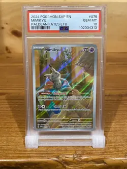 PSA 10 - Pokemon S&V Black Star Promo 075 Mimikyu Etb - Image 1