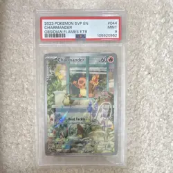 Pokemon Charmander 044 Scarlet & Violet Promo Holo PSA 9 Obsidian Flames ETB - Image 1