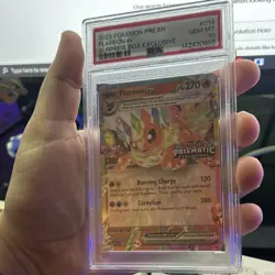 2025 POKEMON PRISMATIC EVOLUTIONS EN #014 FLAREON EX SURPRISE BOX PSA 10 - Image 2