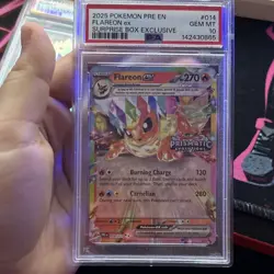 2025 POKEMON PRISMATIC EVOLUTIONS EN #014 FLAREON EX SURPRISE BOX PSA 10 - Image 5