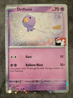 Drifloon ~Swirl~ 089/198 Play! Prize Pack Series 4 Cosmos Holo Promo Pokemon NM - Image 2