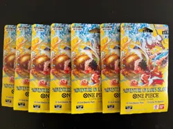 One Piece Adventure On Kami’s Island OP15-EB04 Sleeved Booster Pack Lot of 7 - Image 1