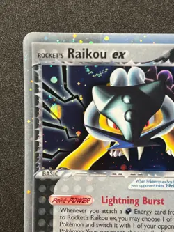 Rocket's Raikou ex 108/107 Pokemon Ex Deoxys -Holo w. Swirls🌀Secret Rare-NP/NM+ - Image 3