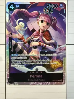 Perona OP06-093 Super Rare Wings of the Captain One Piece Mint NM - Image 1