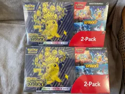 Pokemon Surging Sparks Elite Trainer Box + Booster Bundle, Costco 2-pack (X2) - Image 1