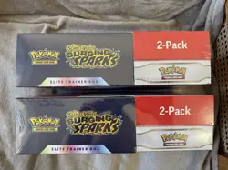 Pokemon Surging Sparks Elite Trainer Box + Booster Bundle, Costco 2-pack (X2) - Image 2