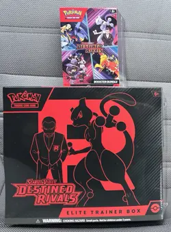 Pokemon Destined Rivals ETB & Booster Bundle Box Lot Factory Sealed *IN HAND* - Image 1