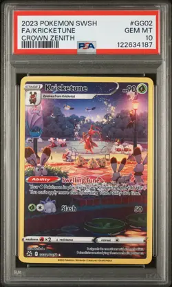 Fa/Kricketune GG02 Crown Zenith Pokemon Sword And Shield Crown Zenith PSA 10 - Image 1
