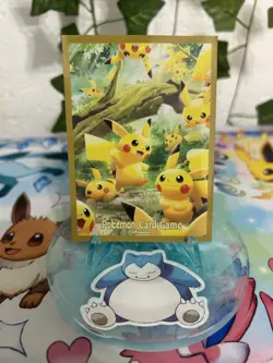 Pikachu Pokemon Card Game Sleeves x1 - Image 1