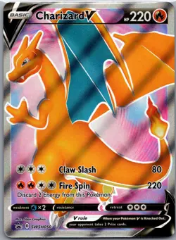 Charizard V SWSH050 - Pokemon TCG WSH Black Star Promos - Full Art Promo (NM) - Image 1