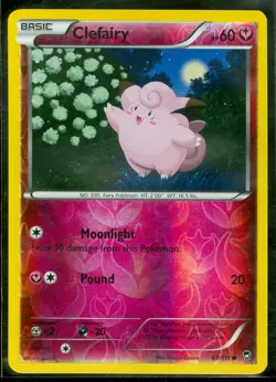 Pokemon CLEFAIRY 69/111 - XY Furious Fists Rev Holo - MINT - Image 1