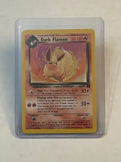 VTG Pokemon TCG Dark Flareon 35/82 Team Rocket Unlimited Uncommon Non-Holo WOTC - Image 1