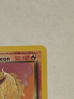 VTG Pokemon TCG Dark Flareon 35/82 Team Rocket Unlimited Uncommon Non-Holo WOTC - Image 5