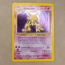 Pokemon Alakazam Base Set Vintage Rare Holo 1/102 LP Lightly Played - Image 1