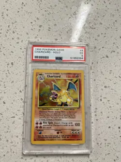 1999 Pokemon Game Charizard Holo #4/102 PSA 5 EX - Base Set WOTC - Image 1