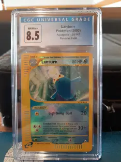 Lanturn Aquapolis Reverse Holo Cgc 8.5 NM/MINT+ Card 20/147 2003 Pokemon psa Car - Image 1