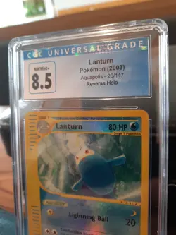 Lanturn Aquapolis Reverse Holo Cgc 8.5 NM/MINT+ Card 20/147 2003 Pokemon psa Car - Image 4