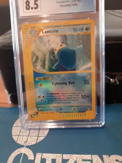 Lanturn Aquapolis Reverse Holo Cgc 8.5 NM/MINT+ Card 20/147 2003 Pokemon psa Car - Image 5
