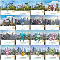 POKEMON GO SHINY LOCATION LAS VEGAS SPECIAL BACKGROUND NEW YORK RARE 2023-2024 - Image 1