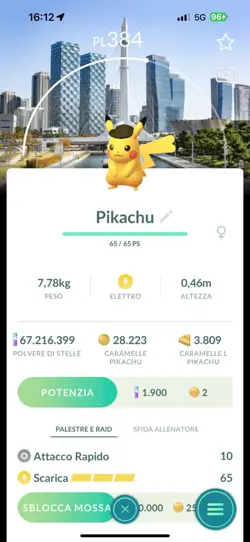 PIKACHU Pokemon Go Background Photo Incheon SUD KOREA Location Card RARE 2024 - Image 1