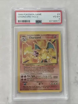 Charizard 1999 Pokemon Game Holo PSA 4 - Image 1