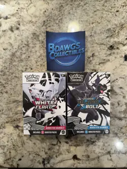 Pokemon Black Bolt And White Flare Booster Bundle Factory Sealed Brand New - Image 1