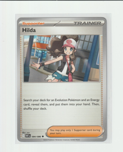 Pokemon TCG Hilda 084/086 Sv: White Flare Trainer Regular NM - Pack Fresh - Image 1