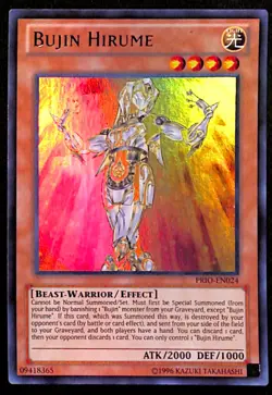 Bujin Hirume PRIO-EN024 Unlimited Ultra Rare Holo Foil Yugioh TCG Card NM - Image 1