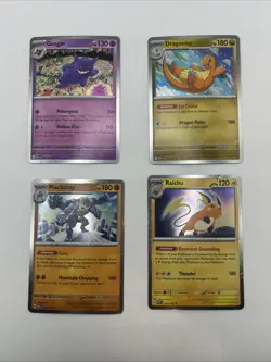 Pokemon TCG 151 Cosmos Holo Sam's Club Raichu Gengar Dragonite Machamp Set of 4 - Image 1