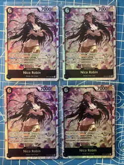 4x Nico Robin OP12-087 SR - One Piece TCG English Legacy of the Master Foil NM - Image 1