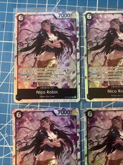 4x Nico Robin OP12-087 SR - One Piece TCG English Legacy of the Master Foil NM - Image 2