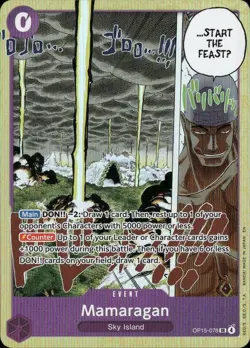 Mamaragan OP15-078 Super Rare Adventure on Kami's Island One Piece Near Mint - Image 1