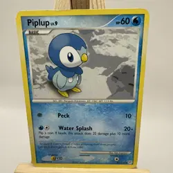 Pokemon TCG Piplup Diamond Pearl 93/130 Regular Common Non-Holo Card LP - Image 1