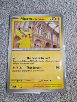 Pikachu At The Museum Jumbo Card - Image 1