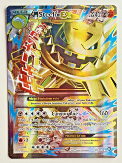Pokemon TCG M Steelix EX 109/114 Steam Siege Ultra Rare Card NM - Image 1
