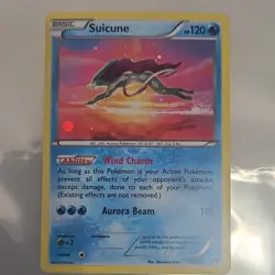 Pokemon TCG Suicune 30/122 Breakpoint Holo Rare Basic HP120 Aurora Beam Card - Image 1