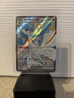 Pokemon TCG Gardevoir EX Full Art Holo Card 217/091 Paldean Fates - Image 1