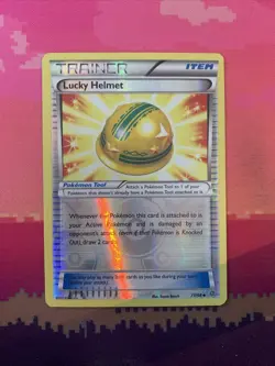 Pokemon Card Lucky Helmet Ancient Origins Reverse Holo 77/98 Near Mint - Image 1