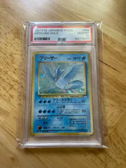 1997 Pokemon Japanese Fossil #144 Articuno-Holo Card PSA 10 - Image 3