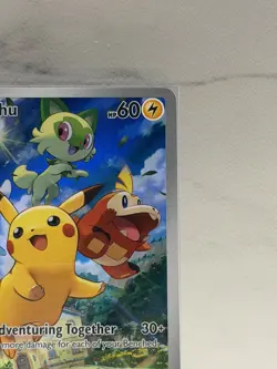 Pikachu SVP027 Black Star Promo Scarlet & Violet Holo Pokemon Card - Image 3