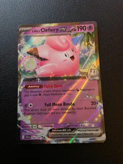 Lillie's Clefairy ex Journey Together Double Rare Holo Pokemon Card 056/159 - Image 1