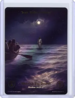 2025 Sacred Legacy: FULL ART - Jesus Walks on Water - 95/100 1st Edition Card - Image 1