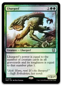 Lhurgoyf (Ripple Foil) #235 (NM) Modern Horizons 3 M3C Magic MTG - Image 1