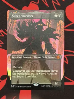 🔥Super Shredder (Borderless) Teenage Mutant Ninja Turtles Foil (NM/M)🔥 - Image 2