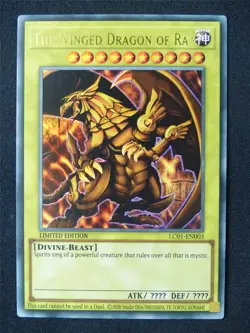 The Winged Dragon of Ra LC01 Ultra Rare - limited ed Yugioh Card #L - Image 1